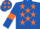 Royal Blue, Orange stars, armlets and stars on cap