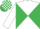 WHITE & EMERALD GREEN DIABOLO, check cap