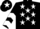 Black, White stars, chevrons on sleeves, Black cap, White star