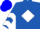 Royal Blue, White Diamond, White Chevrons on Sleeves, Blue Cap