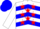 White, Blue Chevrons, Red Stars, Blue Cap