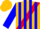 Gold, Red Sash, Blue Stripes on Sleeves Gold Cap