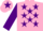 PINK, PURPLE stars, sleeves and star on cap