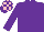 PURPLE, purple & pink check cap