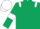 Dark Green, White epaulets, armlets and cap