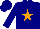 Navy, orange star, navy cap