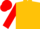 Gold,gold and red sleeves,red cap