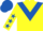 Yellow, Royal Blue chevron, Yellow sleeves, Royal Blue stars, Royal Blue cap
