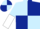 Light Blue and Dark Blue (quartered), Light Blue and White halved sleeves