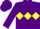 Purple, Yellow triple diamond
