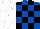 ROYAL BLUE & BLACK CHECK, white sleeves & cap