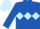 ROYAL BLUE, LIGHT BLUE triple diamond, LIGHT BLUE cap