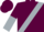 Maroon, Silver Sash, Maroon and Silver Halved Sleeves