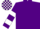 Purple, White hooped sleeves, check cap