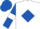 White, Royal Blue diamond, Royal Blue sleeves, White armlets, Royal Blue cap