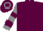Maroon, Grey and Maroon hooped sleeves and cap