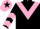 BLACK, pink chevron, pink chevrons on sleeves, pink cap, black star