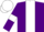 Purple, White stripe, armlets and cap