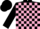 Black and Pink check, Black cap