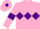 Pink, Purple triple diamond, armlets and diamond on cap