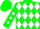 GREEN & WHITE Diamonds