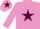 Mauve, Maroon star and star on cap