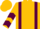 Gold, Maroon Braces, Maroon Chevrons on Sleeves, Gold Cap