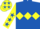 Royal Blue, Yellow triple diamond, Yellow sleeves, Royal Blue stars
