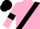 Pink, Black sash, armlets and cap