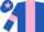 Royal Blue, Pink stripe, armlets and star on cap