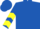 ROYAL BLUE, yellow chevrons on sleeves, royal blue cap