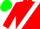 Red, green 'MFF' on white sash, green cap