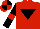 Red, Black inverted triangle, Black sleeves, Red armlets, Red and Black quartered cap