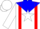WHITE, White Star on Blue Yoke, Red Braces