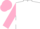 White, pink hoops, white hoops on pink sleeves, pink cap
