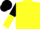 YELLOW, BLACK and YELLOW halved sleeves, BLACK cap