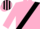 Pink, Black sash, striped cap