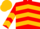 Chinese Red, Gold Chevrons, Gold Chevrons on Sleeves, Gold Cap