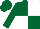 Dark Green and White (quartered), Dark Green sleeves and cap