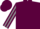 Maroon, Maroon and Grey striped sleeves