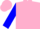 Hot Pink, Blue and Green Emblem, Blue Cuffs on Sleeves, Pink Cap