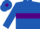Royal Blue, Purple hoop and diamond on cap