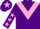 Purple, Pink chevron, Purple sleeves, Pink stars, Purple cap, Pink star