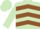 Light Green, Brown chevrons, Light Green sleeves and cap
