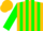 Gold and Green Vertical Stripes, Green Sleeves