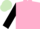 PINK, BLACK sleeves, LIGHT GREEN cap