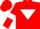 Red, White inverted triangle and armlets