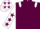Maroon, White epaulets, White sleeves, Maroon stars and stars on cap