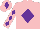 Pink, Purple diamond, diamonds on sleeves, Pink cap, Purple diamond