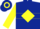 Dark blue, yellow diamond hoop, yellow diamond hoop on sleeves